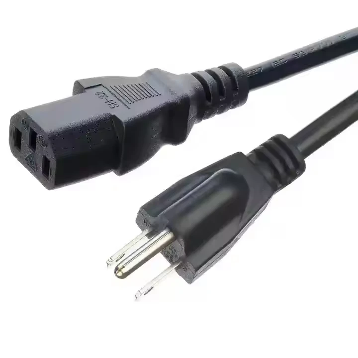 American ETL Standard 3 Prong 1 Electric Plugic Male Power Dây điện